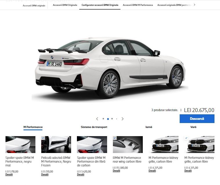 Accesoriile BMW M Performance